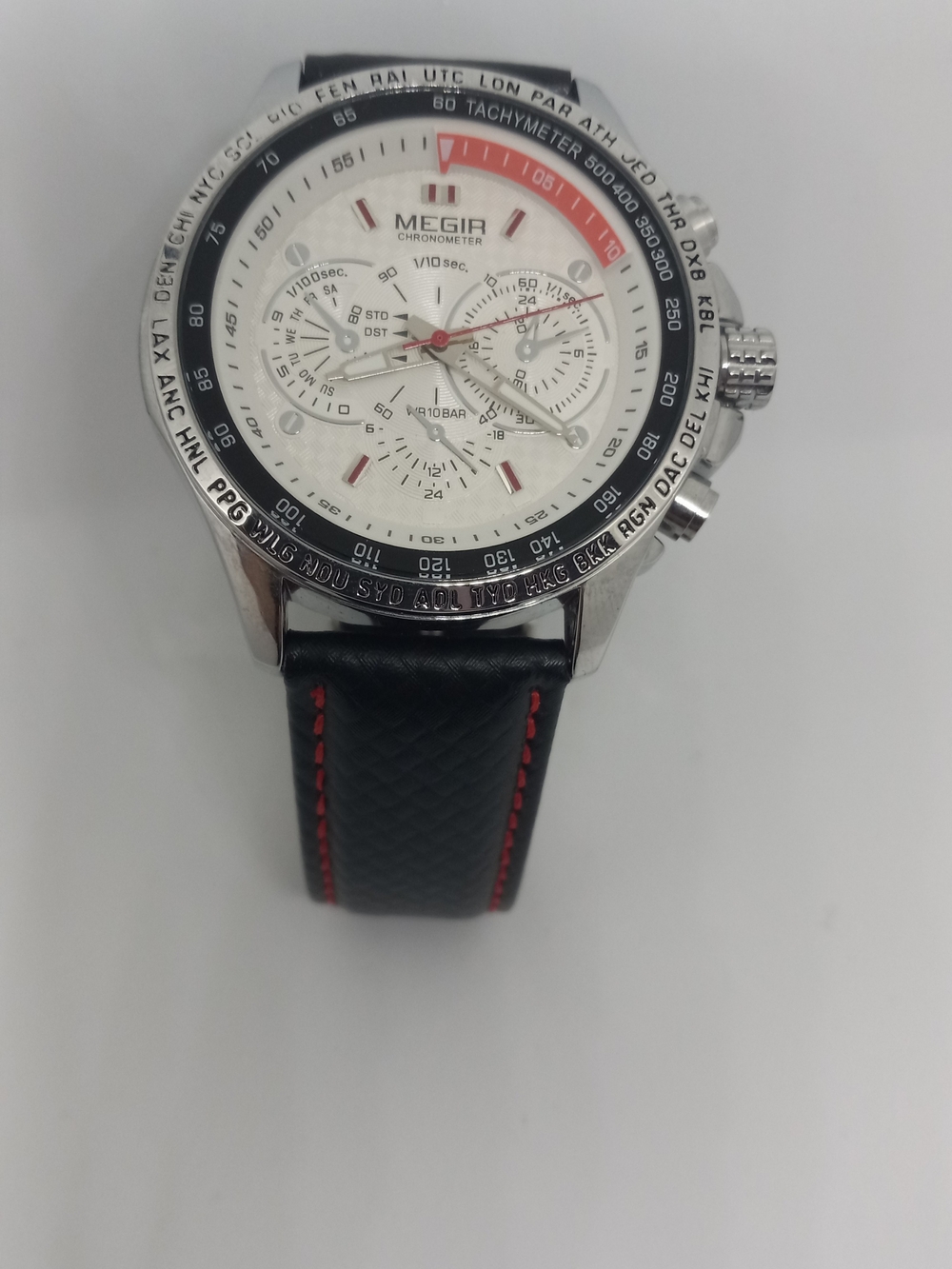 Black and Red Men's Watch Strap